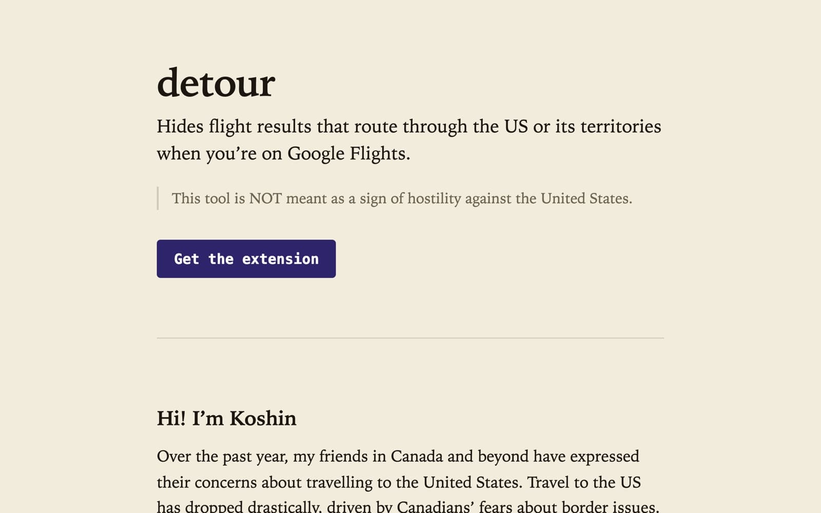 detour — project by Koshin
